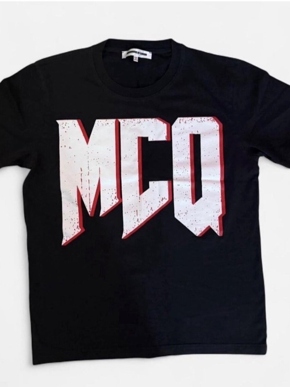 Alexander McQueen Men's Black Tee Size Medium
